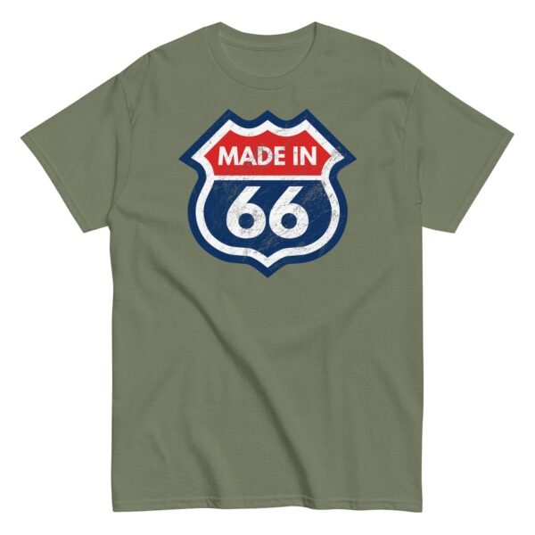 1966 Birthday Gift T-shirt Made in 66 US Route 66 Style - Image 10