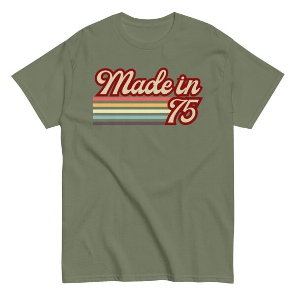 1975 Birthday Gift T-shirt Made in 75 - Image 10