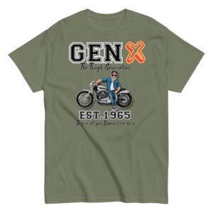 GEN X Est. 1965 T-shirt Birthday Gift For 1965 Birth Year