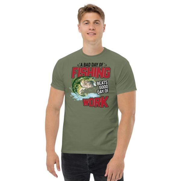 Funny Fishing T-shirt – Bad Day of Fishing - Image 2