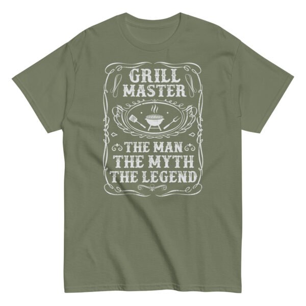 Grillmaster The Man The Myth The Legend Funny BBQ T-shirt - Image 9