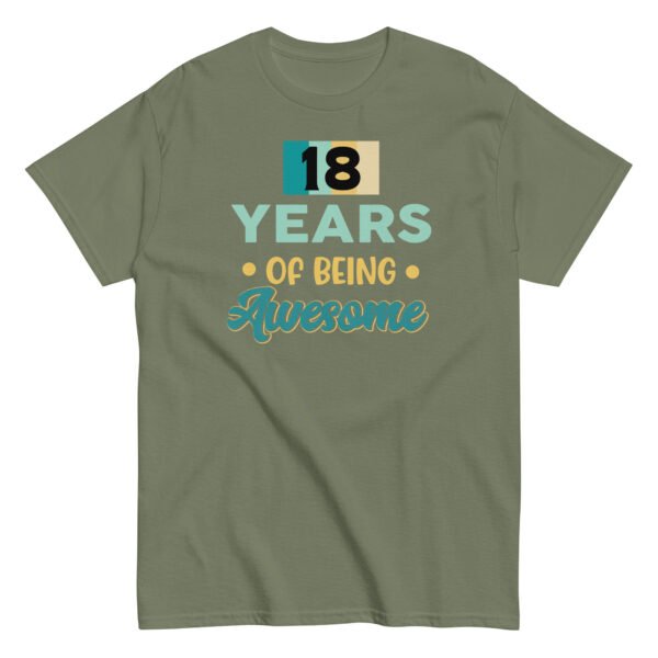 18 Years Of Being Awesome – 18th Birthday T-shirts - Image 8