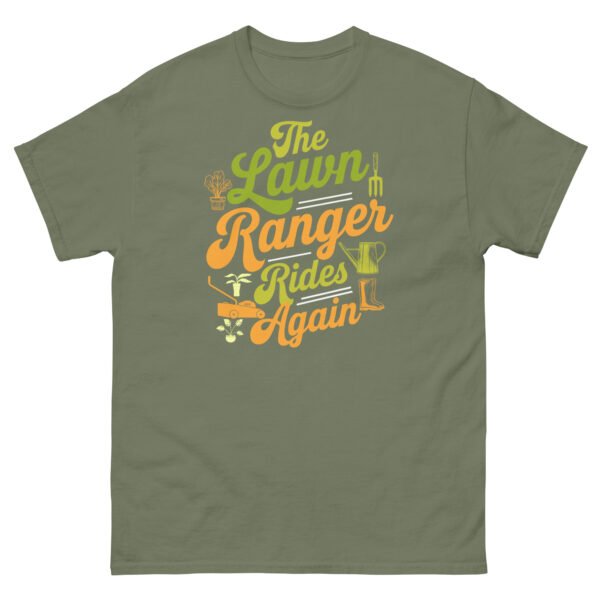 The Lawn Ranger Rides Again Funny Gardening T-shirt - Image 6