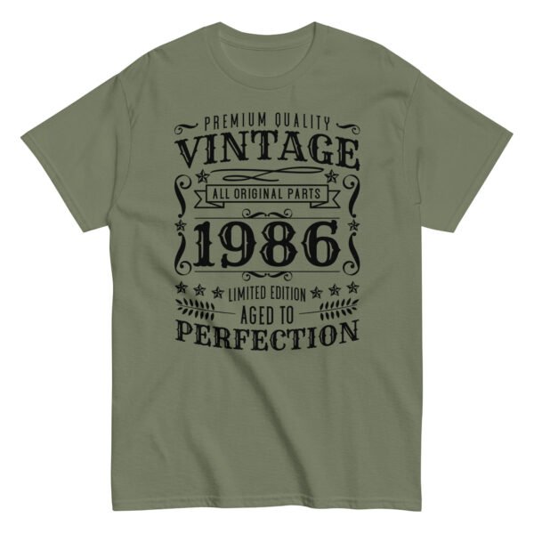 Vintage 1986 Aged To Perfection T-Shirt Birthday Gift - Image 7