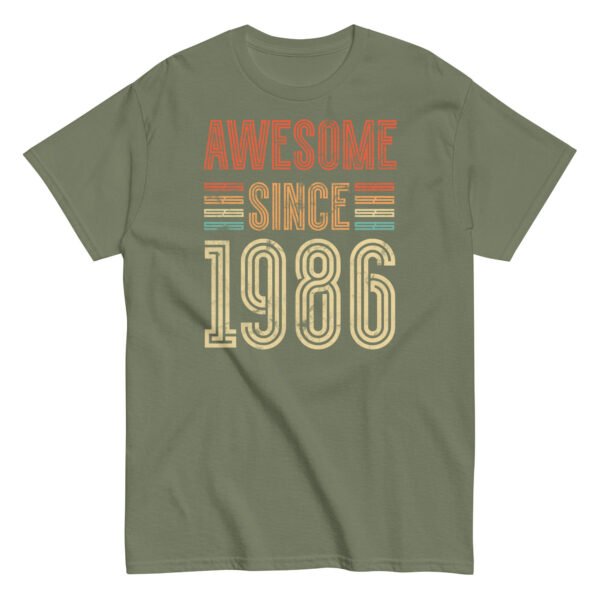 Awesome Since 1986 Retro Birthday Gift T-shirt - Image 9