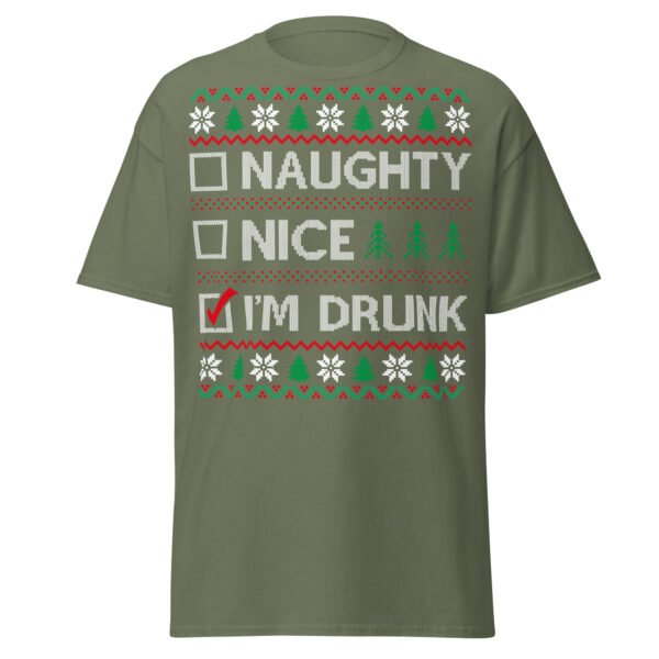 Naughty Nice Or Drunk Funny Christmas T-shirts - Image 10