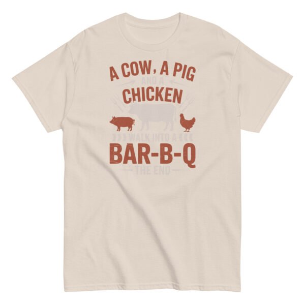 A Cow A Pig And a Chicken Funny BBQ T-shirts - Image 12