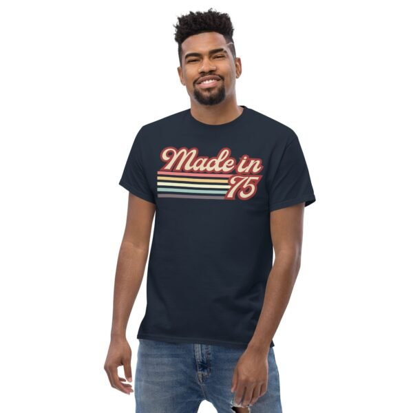 1975 Birthday Gift T-shirt Made in 75 - Image 2