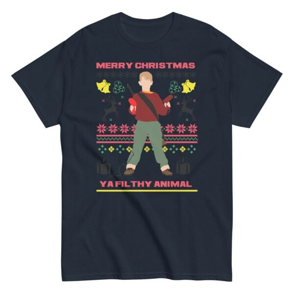 Merry Christmas Ya Filthy Animal Home Alone Christmas T-shirt - Image 3