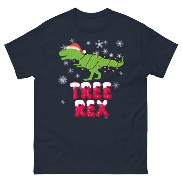 Tree Rex Christmas T-shirt For Men - Image 2