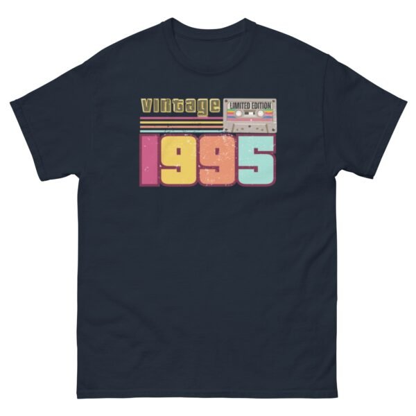 Vintage 1995 Cassette Tape Limited Edition 30th Birthday T-shirt - Image 4
