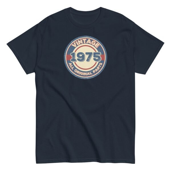 1975 Birthday Gift T-shirt Vintage All Original Parts 50th - Image 5
