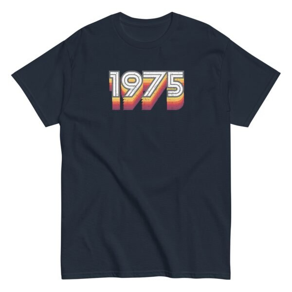 1975 Birth Year Gift T-shirt 50th Birthday Tshirt 1975 Retro - Image 5