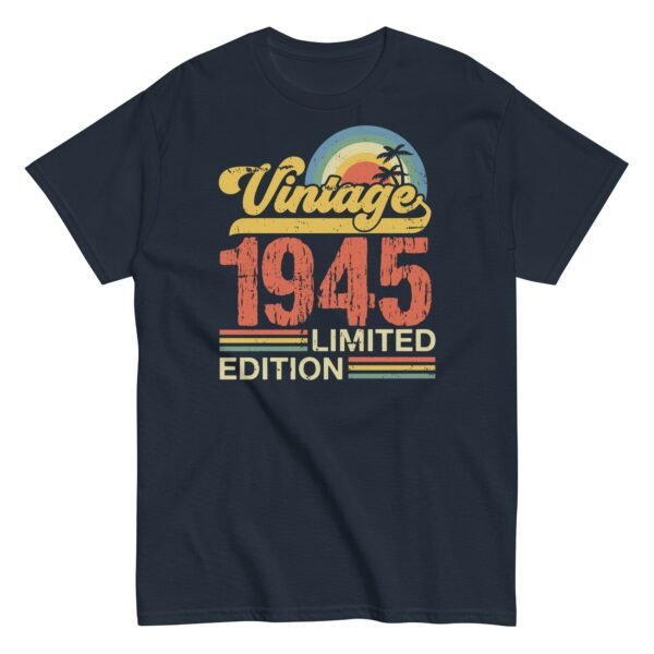 Vintage 1945 T-shirt Design Limited Edition Birth Year Gift - Image 3