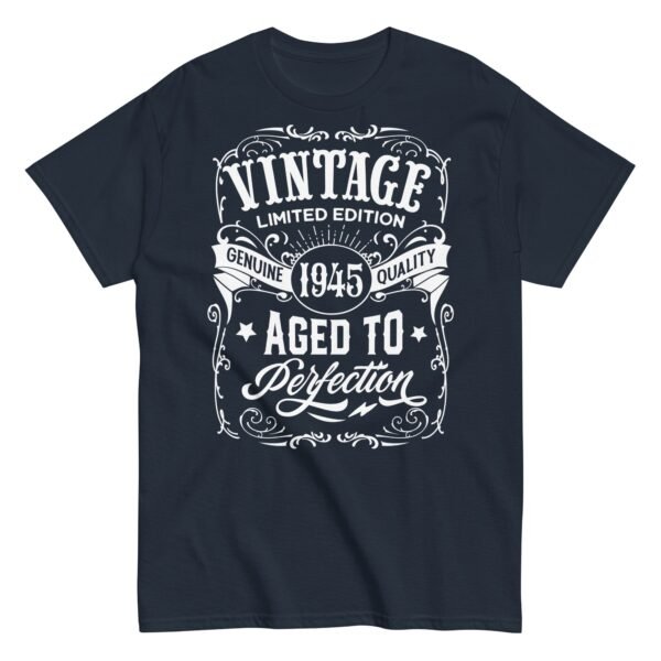 Vintage 1945 Aged To Perfection Gift T-shirt 1945 Birth Year - Image 3