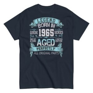 1965 Birthday Year Gift T-shirt 1965 Legend Aged Perfectly