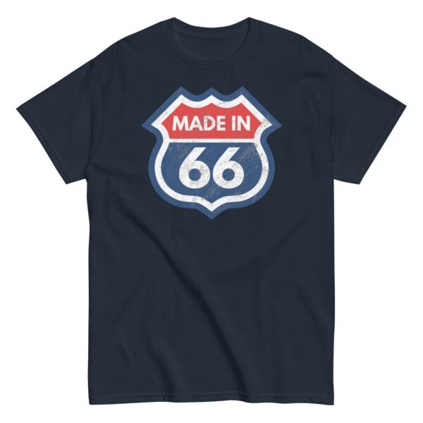 1966 Birthday Gift T-shirt Made in 66 US Route 66 Style - Image 6