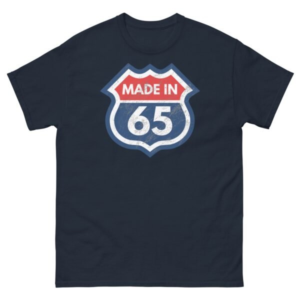 1965 Birthday T-Shirt Gift Made in 65 US Route Sign - Image 5