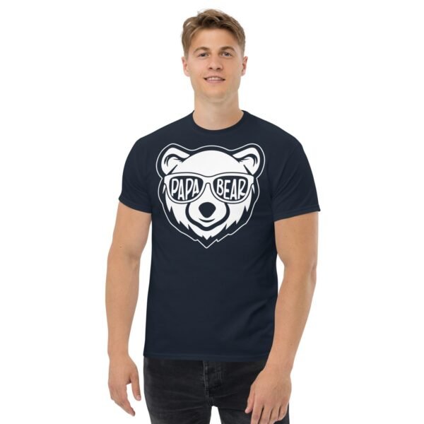 Papa Bear T-shirt Gift For Dad - Image 3