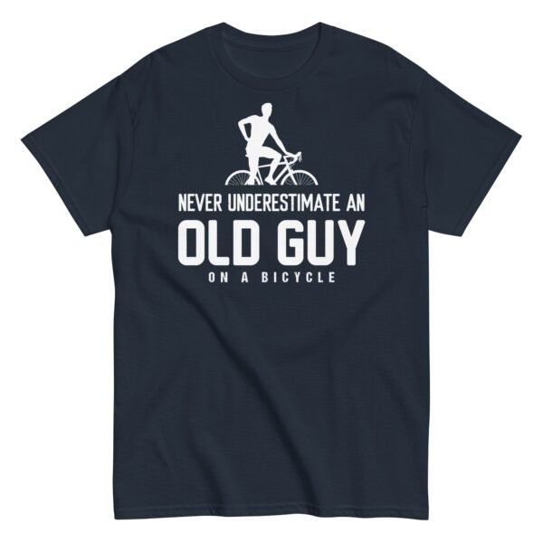 Never Underestimate An Old Guy On A Bicycle T-shirt - Image 6