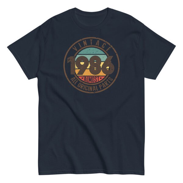 Vintage 1986 All Original Parts T-shirt 86 Birthday Tee - Image 6