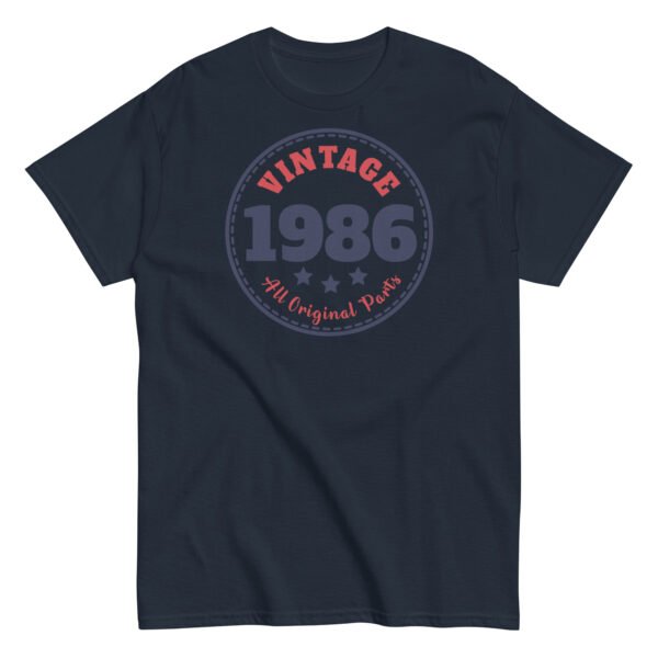 Vintage 1986 All Original Parts Retro T-shirt - Image 6
