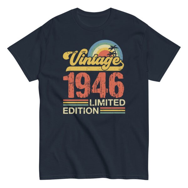 Vintage 1946 Birthday T-shirt Limited Edition Retro Gift