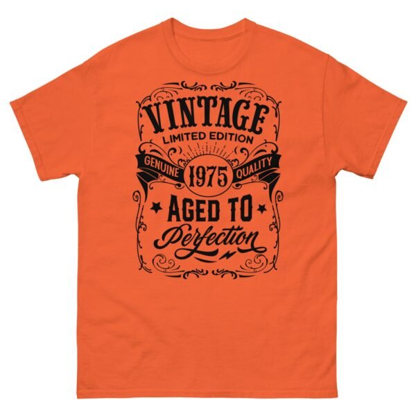 Vintage 1975 T-shirt Aged To Perfection 50th Birthday T shirt - Image 6