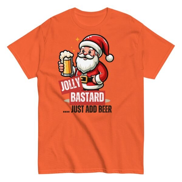 Jolly Bastard Just Add Beer Funny Christmas T-shirt For Men - Image 8