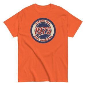 Made in 1975 Birthday T-shirt 50th Birthday Gift Tshirt