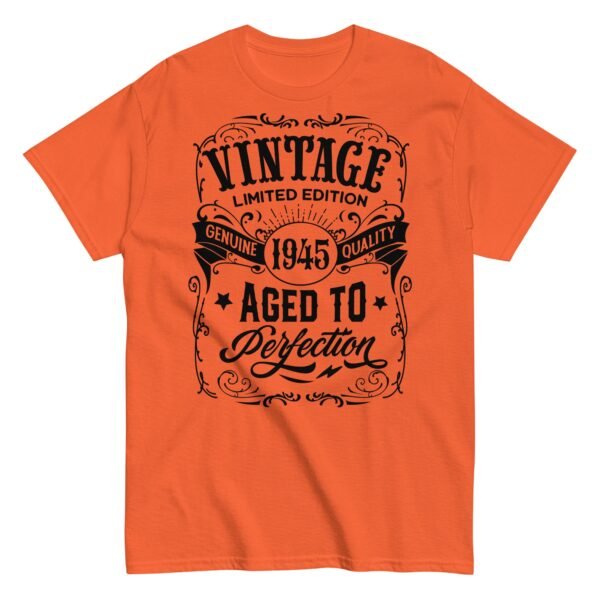 1945 Vintage Aged To Perfection Gift T-shirt 1945 Birth Year - Image 6