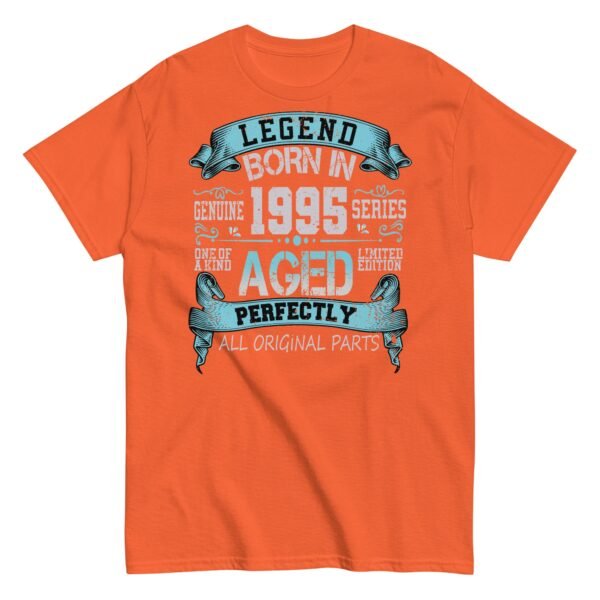 1995 Birthday Year Gift T-shirt Born In 1995 Legend Aged Perfectly - Image 10