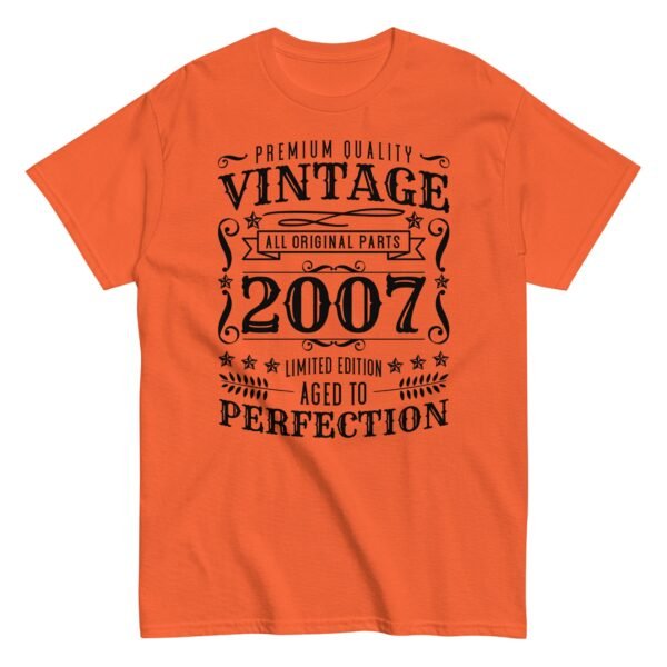 Vintage 2007 All Original Parts Birthday T-shirt - Image 8