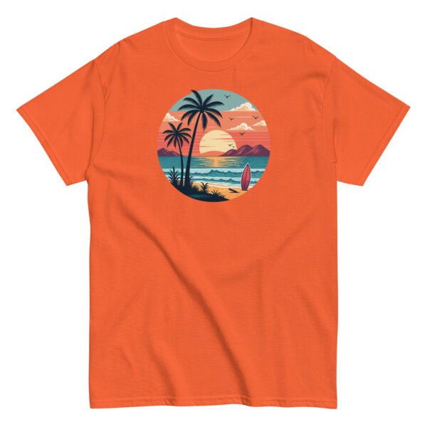 Retro Sunset Beach Surf T-shirt - Image 9