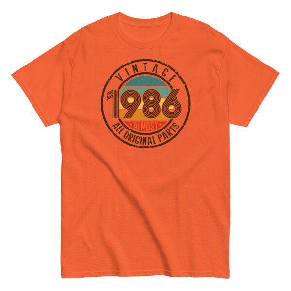 Vintage 1986 All Original Parts T-shirt 86 Birthday Tee - Image 11