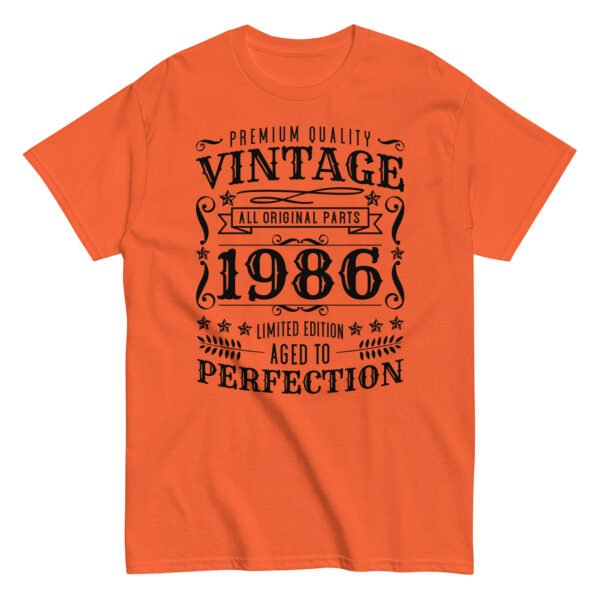 Vintage 1986 Aged To Perfection T-Shirt Birthday Gift - Image 8