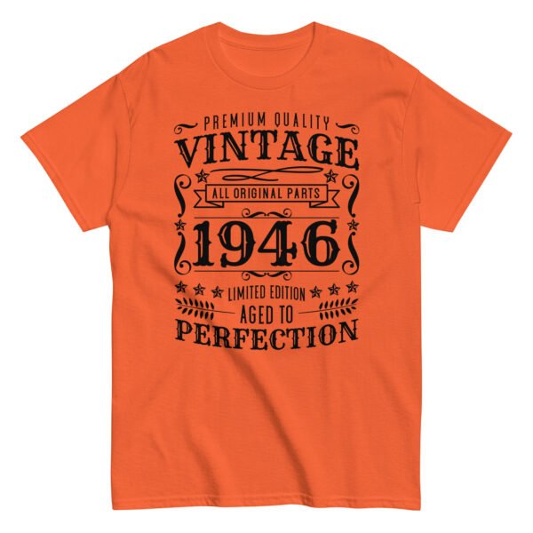 Vintage 1946 T-shirt Limited Edition Birthday Gift - Image 3