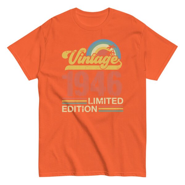 Vintage 1946 Birthday T-shirt Limited Edition Retro Gift - Image 4