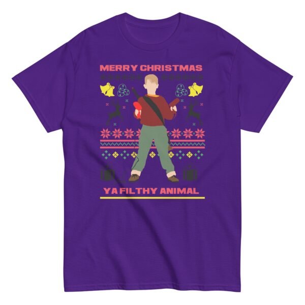Merry Christmas Ya Filthy Animal Home Alone Christmas T-shirt - Image 4