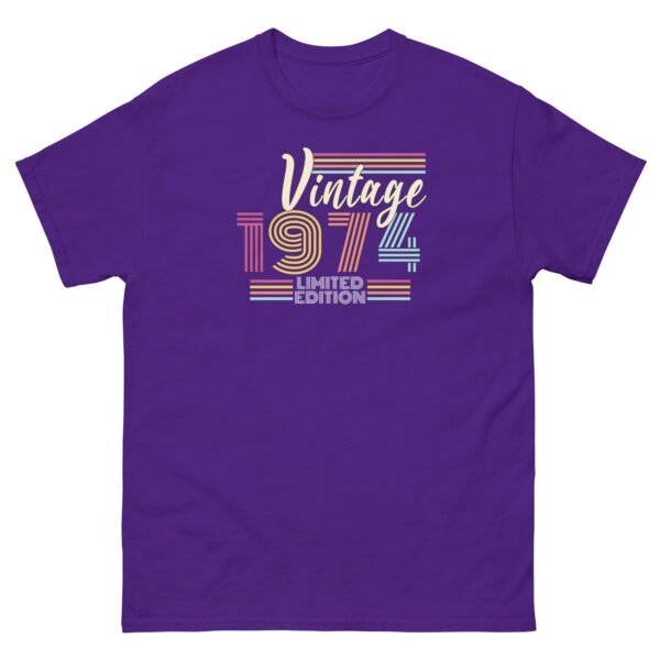 Vintage 1974 T-shirt Limited Edition 1974 Birthday T-shirt - Image 3