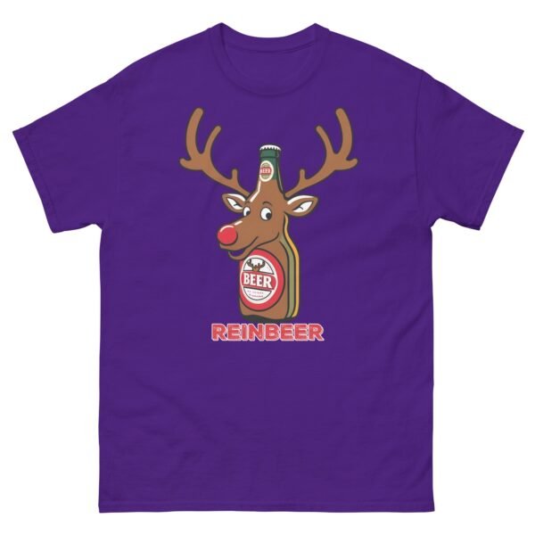 Beer Drinker Funny Christmas T-shirt Reinbeer - Image 6