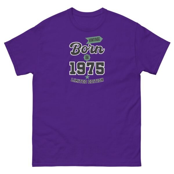 Vintage Born In 1975 Limited Edition T-shirt 50th Birthday Tee - Image 6
