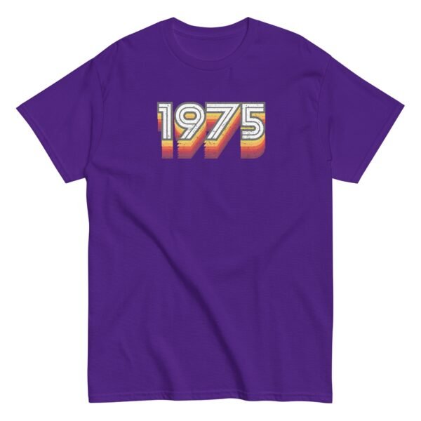 1975 Birth Year Gift T-shirt 50th Birthday Tshirt 1975 Retro - Image 6