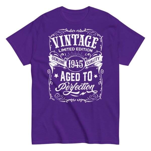 Vintage 1945 Aged To Perfection Gift T-shirt 1945 Birth Year - Image 4