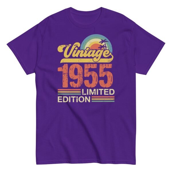 Vintage 1955 Limited Edition Birthday T-shirt Gift 1955 - Image 5