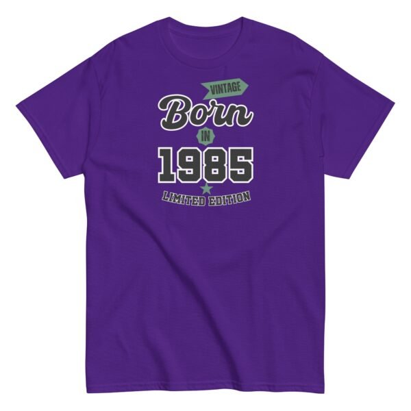 Born in 1985 Birthday T-shirt Vintage Birth Year 1985 - Image 4