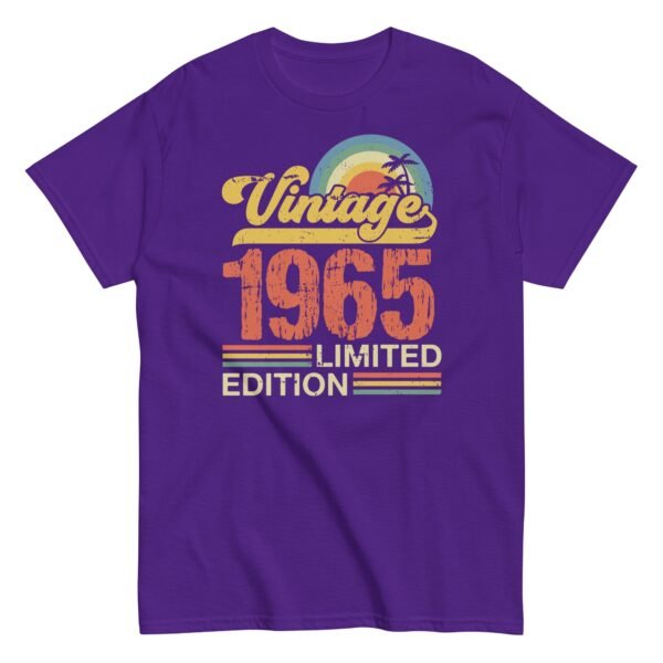 Vintage 1965 Limited Edition Birthday T-shirt 1965 Gift - Image 6