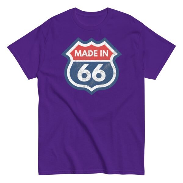 1966 Birthday Gift T-shirt Made in 66 US Route 66 Style - Image 7