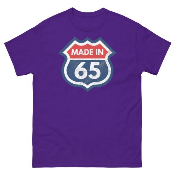 1965 Birthday T-Shirt Gift Made in 65 US Route Sign - Image 6
