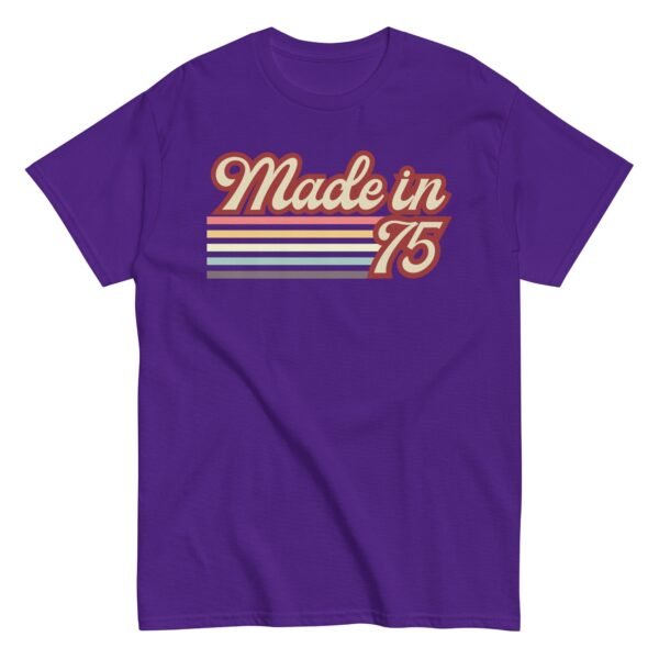 1975 Birthday Gift T-shirt Made in 75 - Image 6
